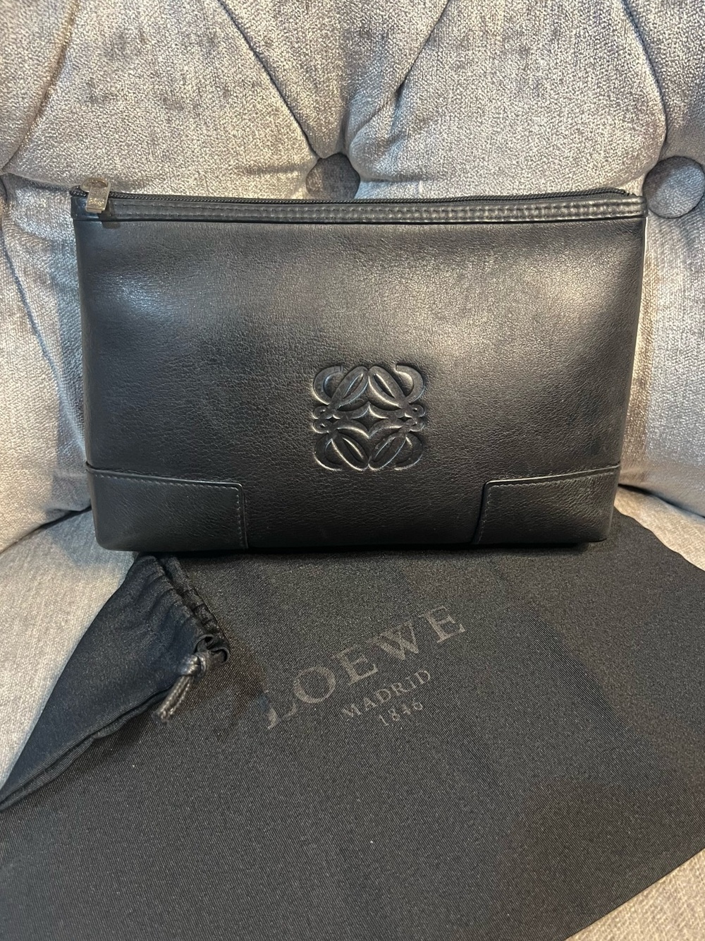 Authentic Loewe Anagram Clutch/Pouch - EUC